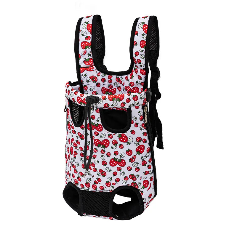 Pet Backpack Carrier — Adjustable Double Shoulder Bag for Cats & Dogs