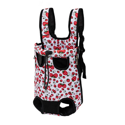 Pet Backpack Carrier — Adjustable Double Shoulder Bag for Cats & Dogs