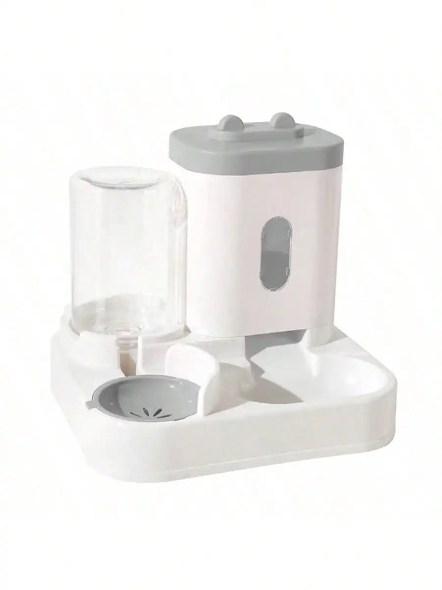 Automatic Gravity-Fed Cat Feeder & Water Dispenser — Large Capacity, Spill-Proof