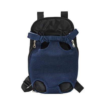 Pet Backpack Carrier — Adjustable Double Shoulder Bag for Cats & Dogs