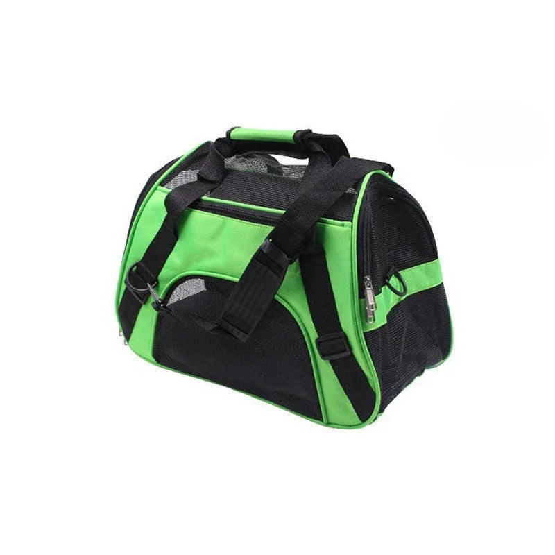 Portable Soft-Sided Pet Carrier Bag — Breathable Mesh for Cats & Dogs