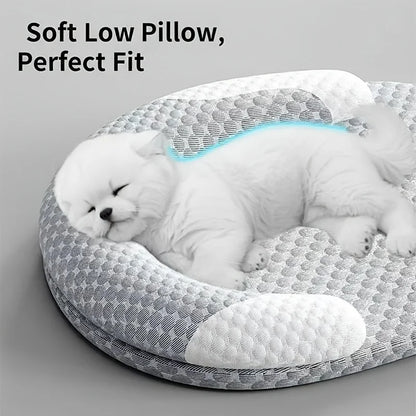 Orthopedic Cooling Dog Bed with Raised Edges — Washable & Breathable