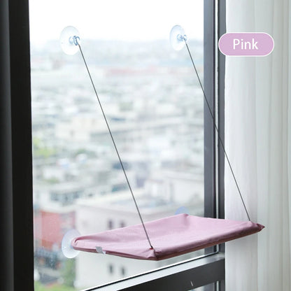 Window Hammock for Cats — Suction Cup Pet Bed with Washable Fabric