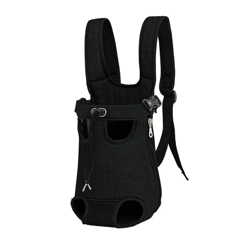 Pet Backpack Carrier — Adjustable Double Shoulder Bag for Cats & Dogs