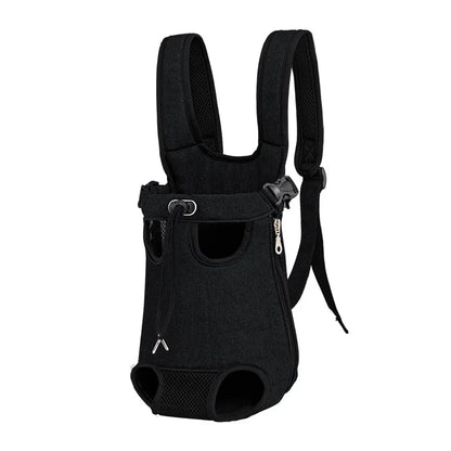 Pet Backpack Carrier — Adjustable Double Shoulder Bag for Cats & Dogs