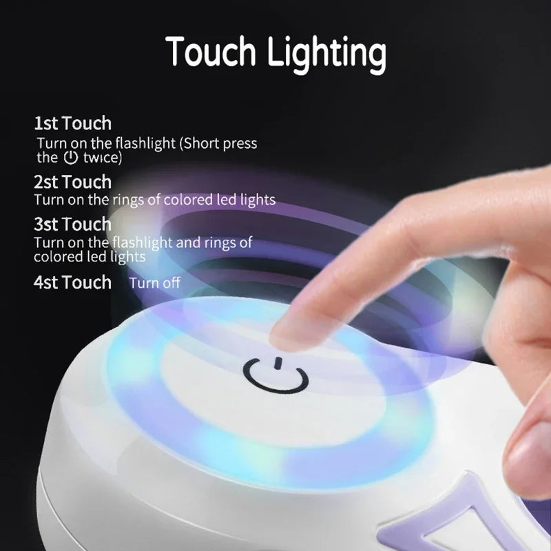 LED Retractable Pet Leash — Reflective Design with Built-In Light