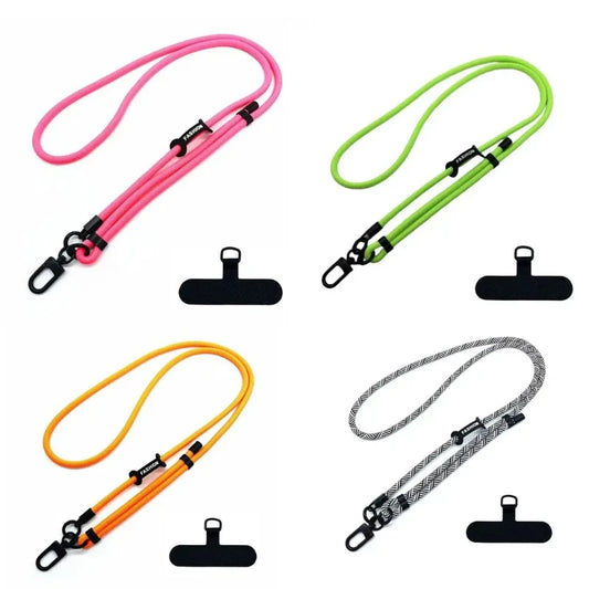 Colorful Braided Phone & Bag Strap — Adjustable Crossbody Neck Strap for Pendant & Charms