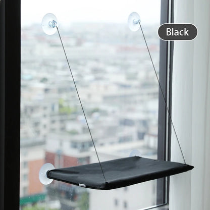 Window Hammock for Cats — Suction Cup Pet Bed with Washable Fabric