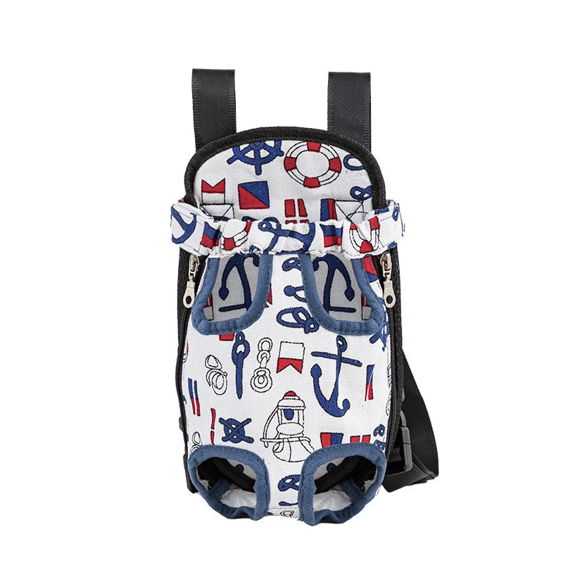 Pet Backpack Carrier — Adjustable Double Shoulder Bag for Cats & Dogs