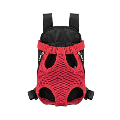 Pet Backpack Carrier — Adjustable Double Shoulder Bag for Cats & Dogs