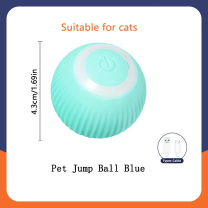 Interactive Automatic Pet Ball — USB Rechargeable Moving Toy for Cats & Dogs