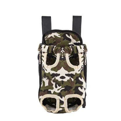Pet Backpack Carrier — Adjustable Double Shoulder Bag for Cats & Dogs