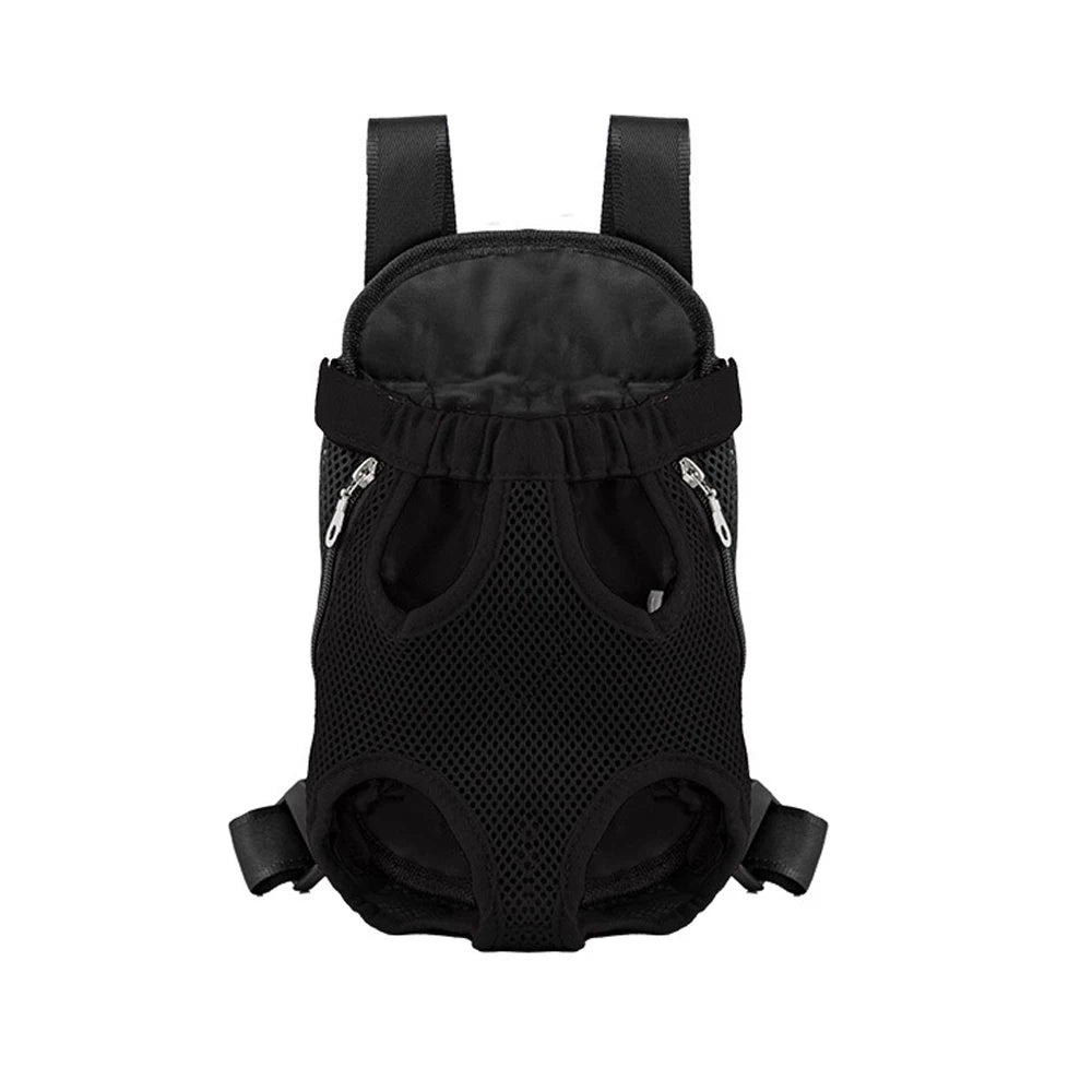 Pet Backpack Carrier — Adjustable Double Shoulder Bag for Cats & Dogs