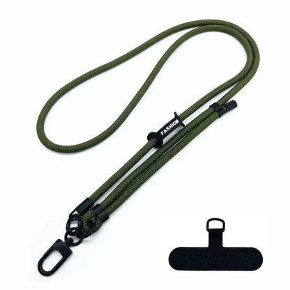 Colorful Braided Phone & Bag Strap — Adjustable Crossbody Neck Strap for Pendant & Charms