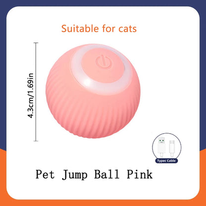 Interactive Automatic Pet Ball — USB Rechargeable Moving Toy for Cats & Dogs