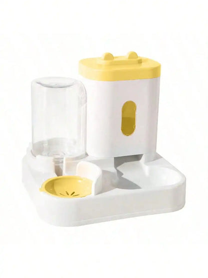 Automatic Gravity-Fed Cat Feeder & Water Dispenser — Large Capacity, Spill-Proof
