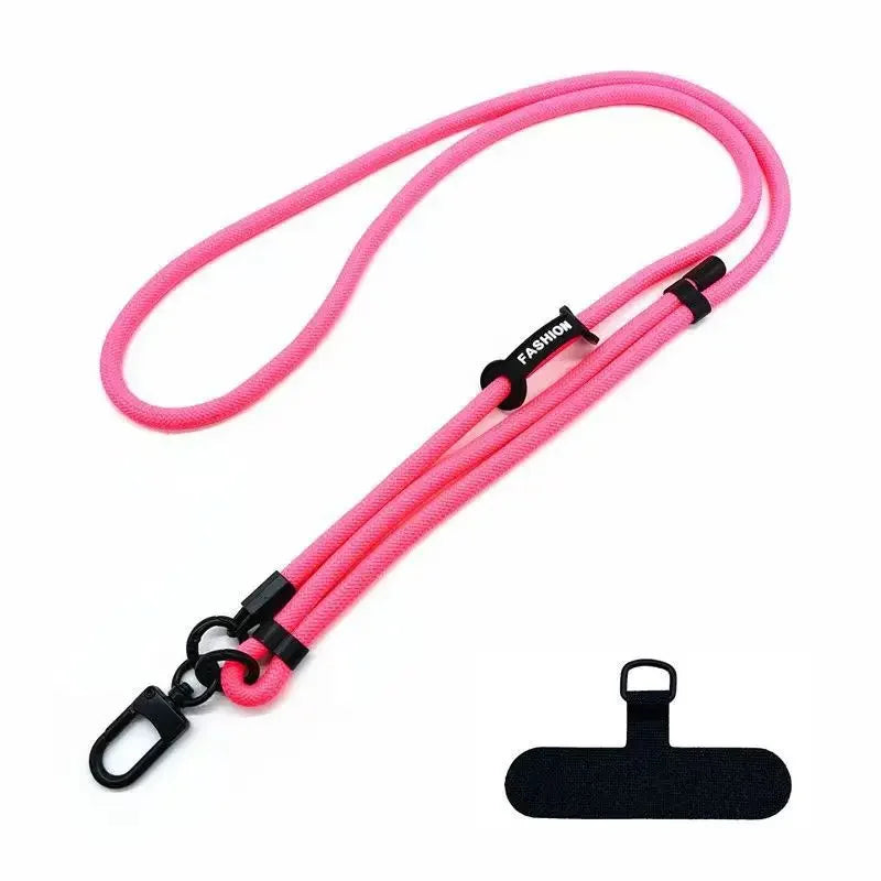 Colorful Braided Phone & Bag Strap — Adjustable Crossbody Neck Strap for Pendant & Charms