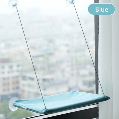 Window Hammock for Cats — Suction Cup Pet Bed with Washable Fabric