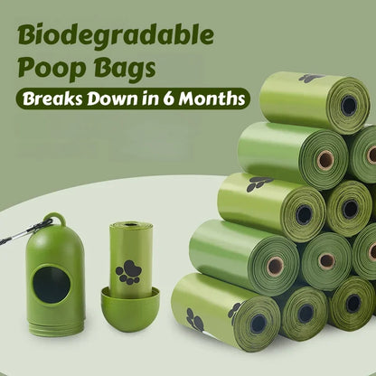 Biodegradable Dog Poop Bags — Thickened Waste Bags for Eco-Friendly Cleanup