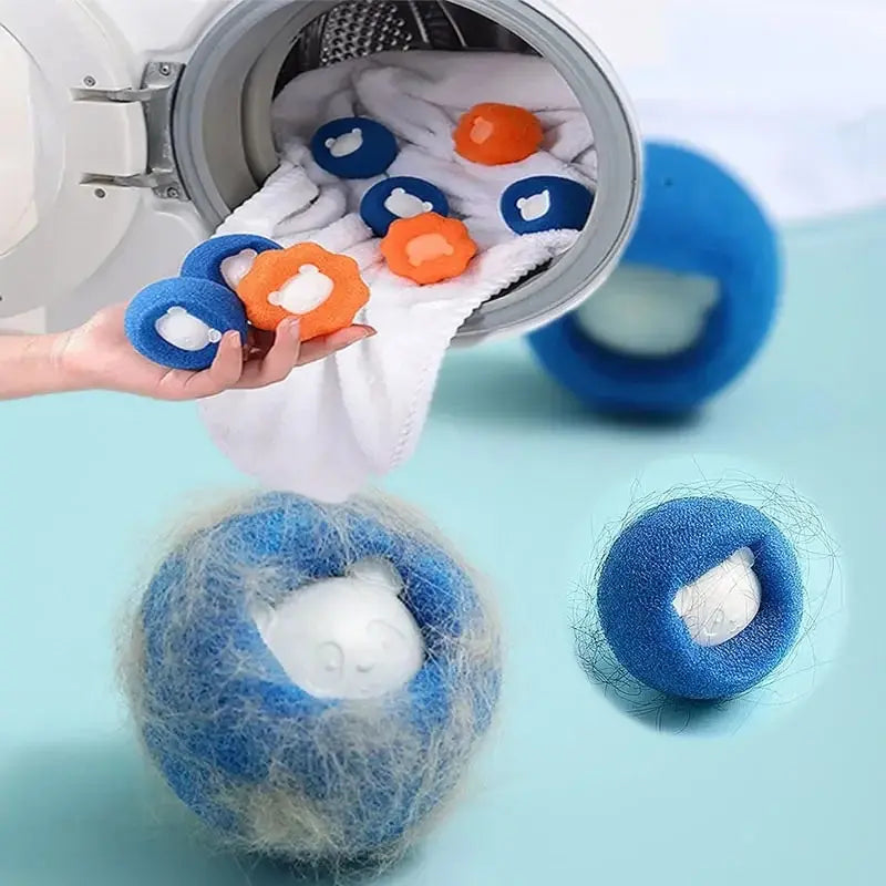 Reusable Pet Hair Remover Laundry Ball — Wool Washing Machine Filter for Pet Fur