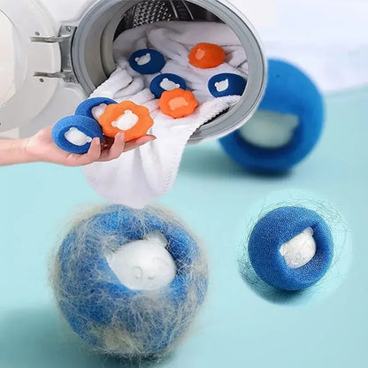 Reusable Pet Hair Remover Laundry Ball — Wool Washing Machine Filter for Pet Fur
