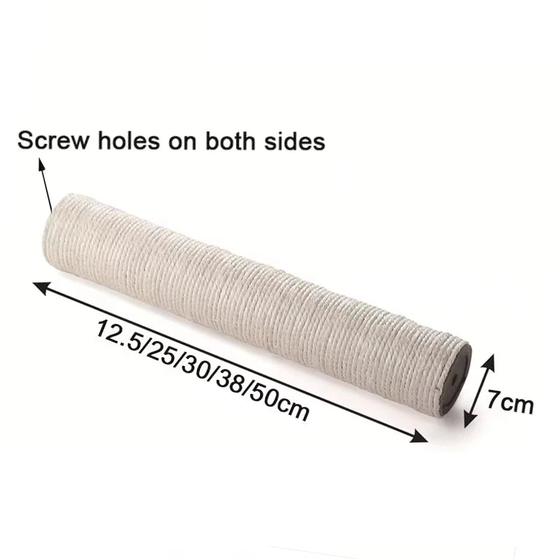Sisal Cat Scratching Post — Replacement Climbing Frame Post with Rope Wrap