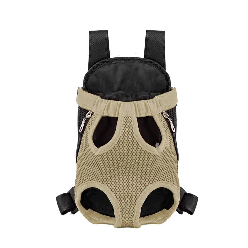 Pet Backpack Carrier — Adjustable Double Shoulder Bag for Cats & Dogs