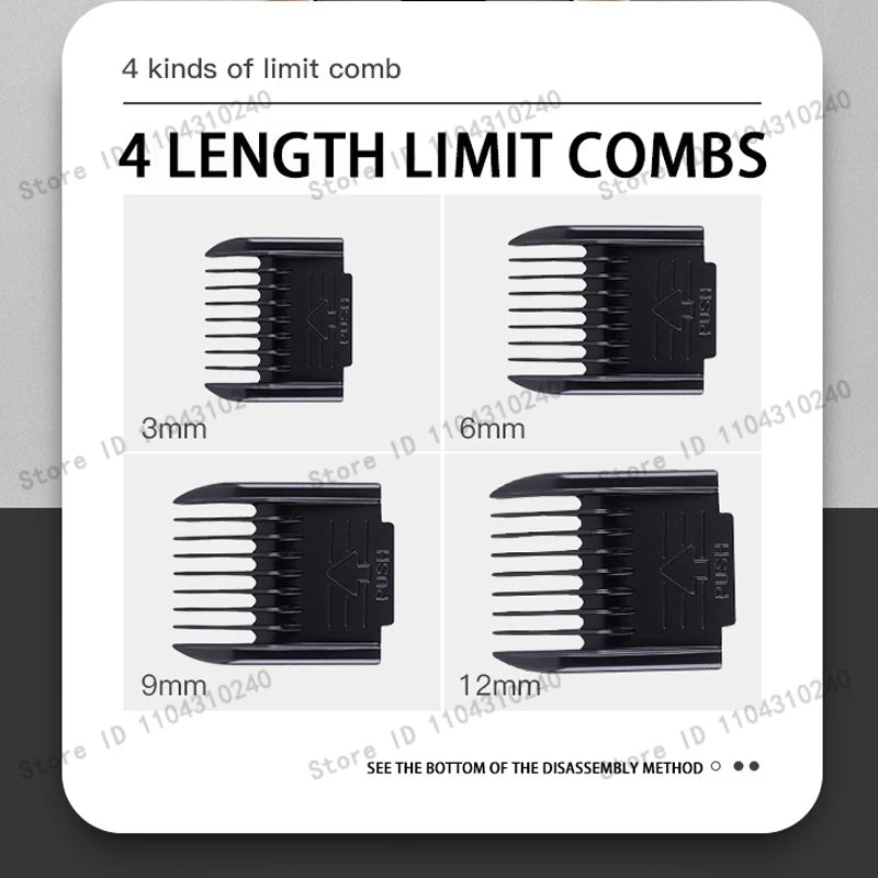 Professional Electric Pet Grooming Kit — Cordless Clipper & Trimmer with 5-Speed Control