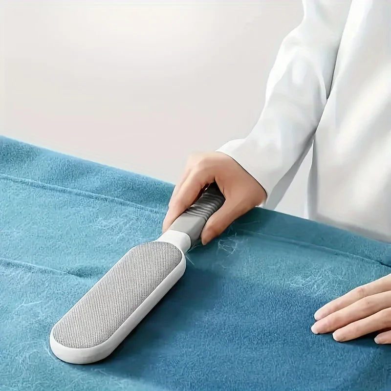 Double-Sided Pet Hair Remover — Electrostatic Lint Brush for Cats & Furniture